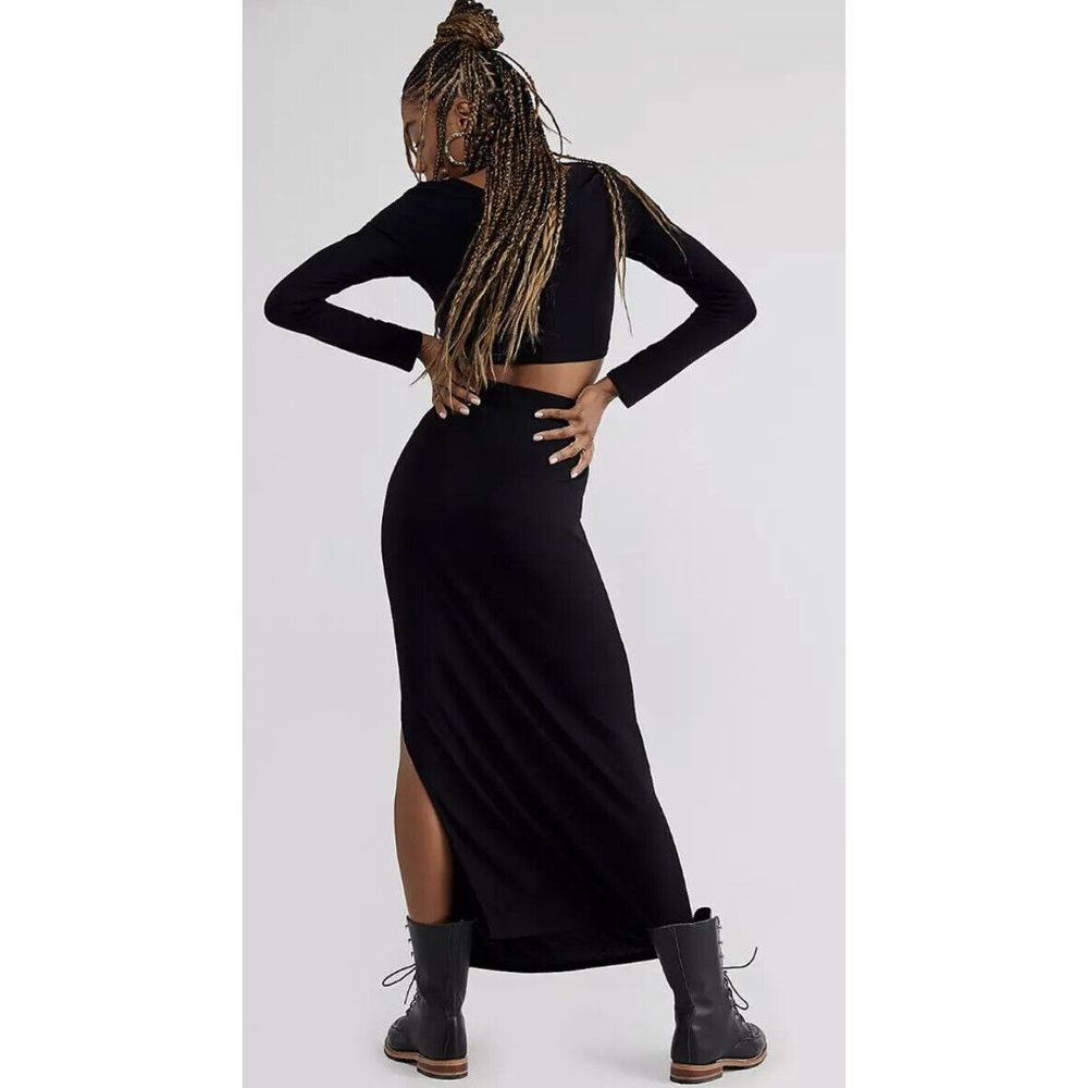 Free People FP Beach Black Shenanigans Skirt Set Size Size S - Picture 2 of 9
